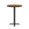 Correll Round Standing Height Cafe Bistro and Breakroom Pedestal Table, High Pressure Laminate Top BXB24R-06 - alternate 6